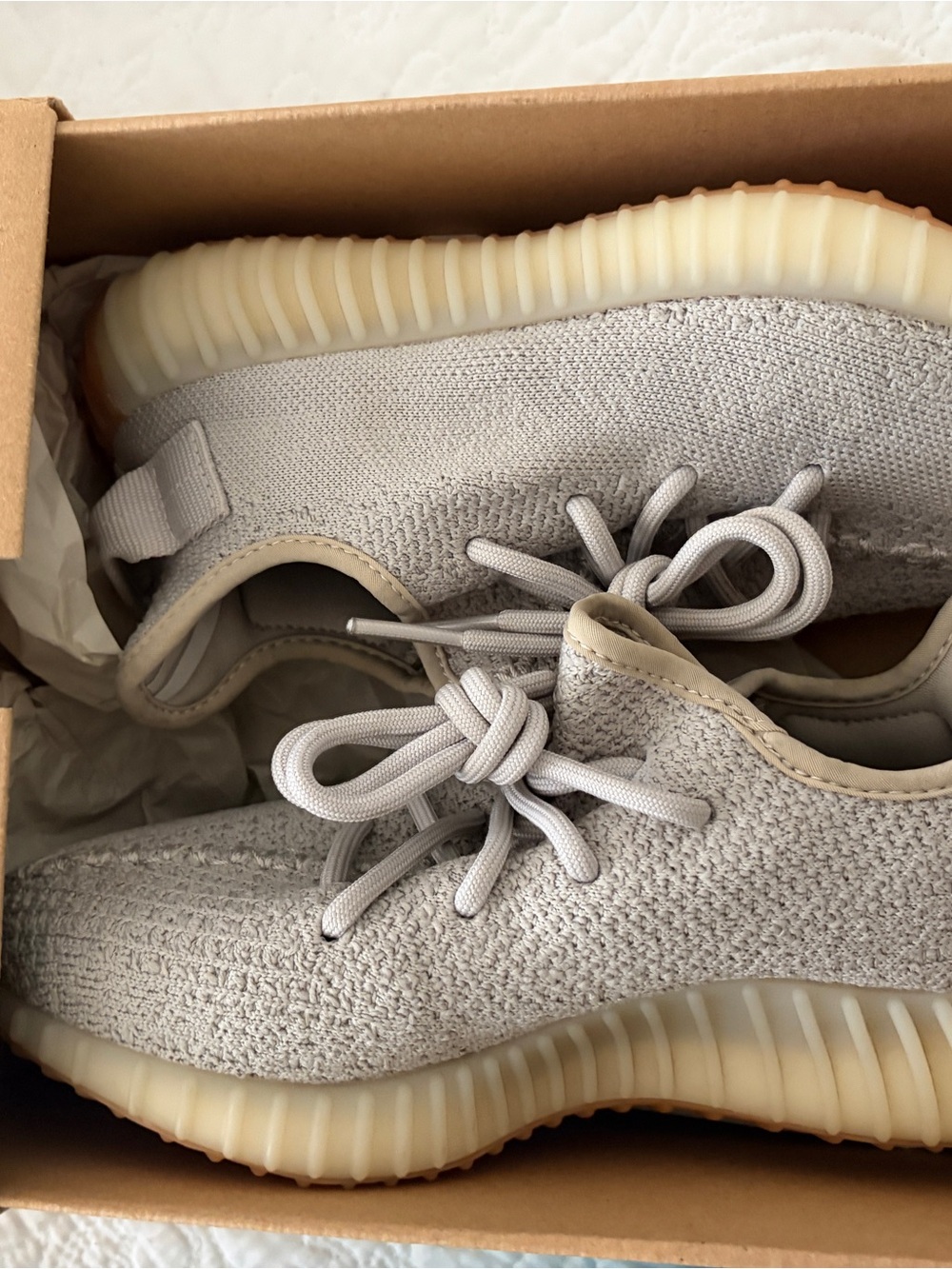 adidas Yeezy Boost 350 V2 Sesame Box Label